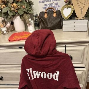 Elwood maroon red Hoodie